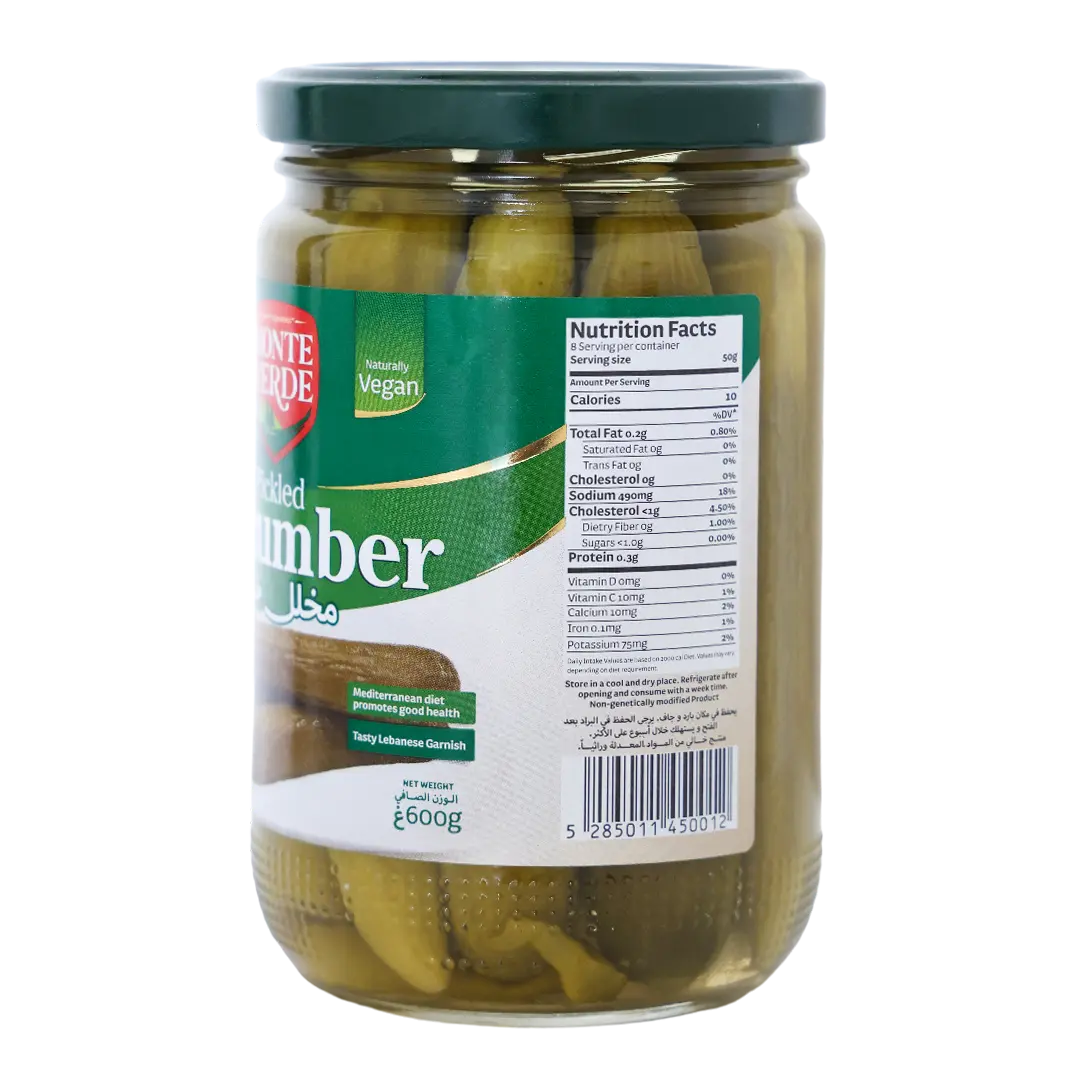 Monte Verde Pickled Cucumber Jar - 600g