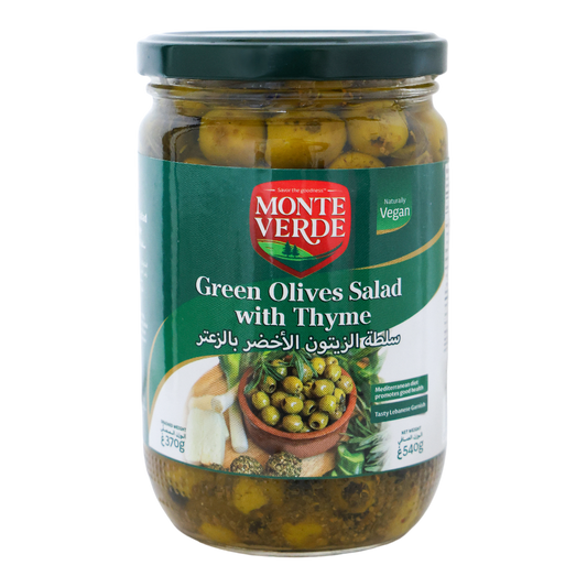 Monte Verde Green Olives Salad With Thyme - 540G