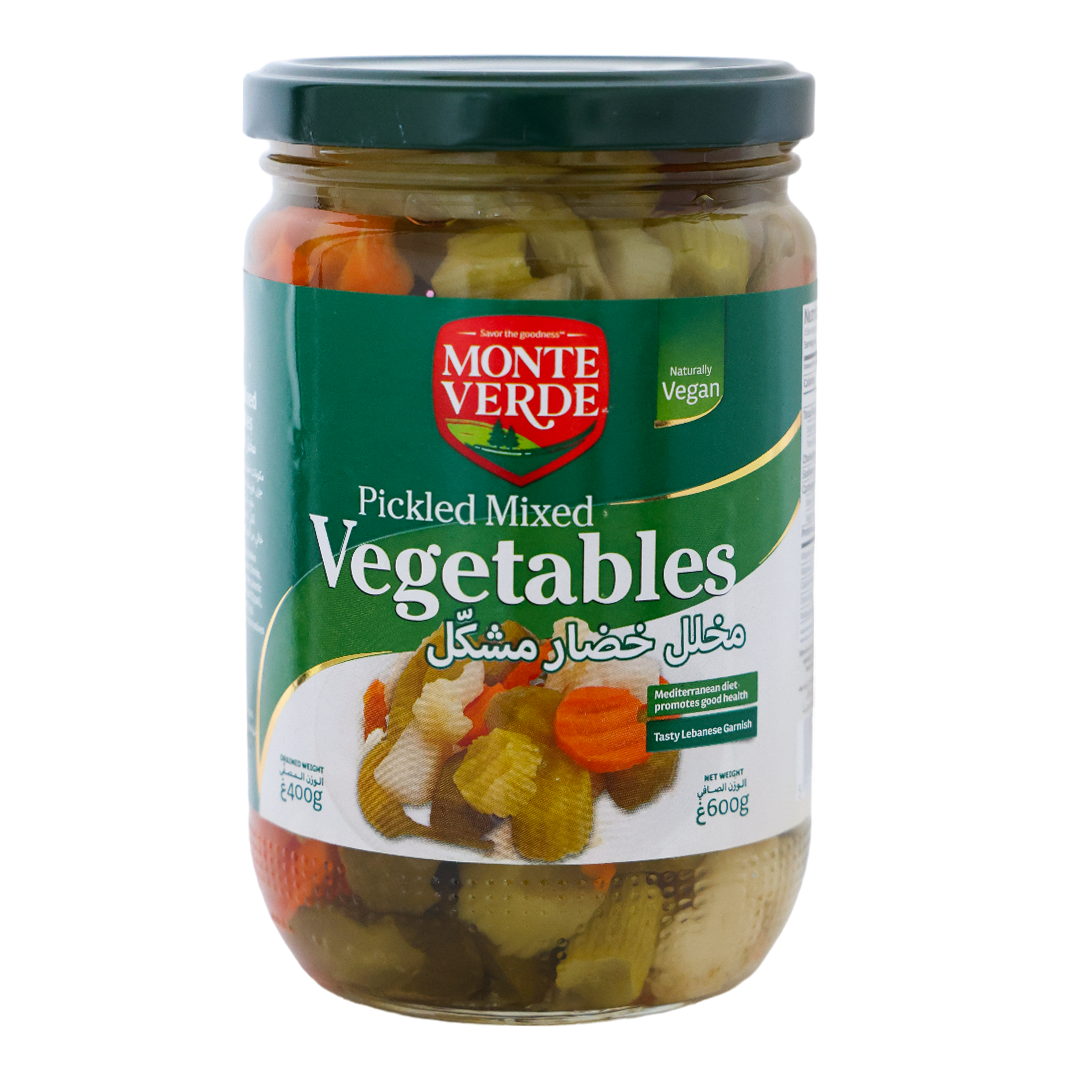 Monte Verde Pickled Mixed Vegetables Jar - 600g