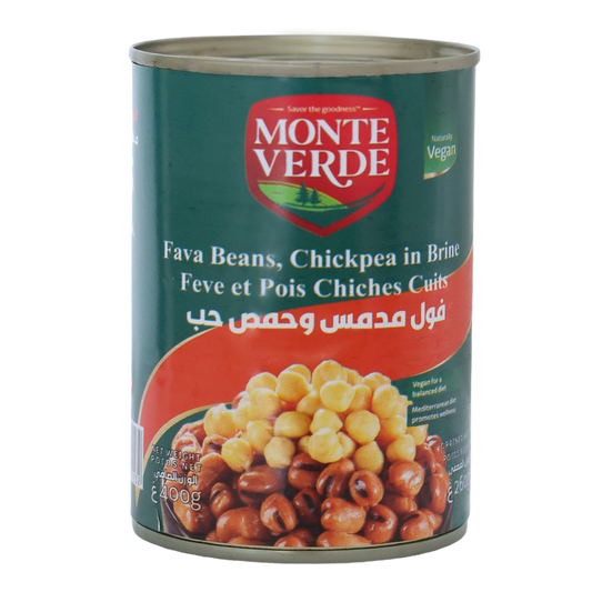 Monte Verde Fava Beans And Chickpea In Brine Can - 400g