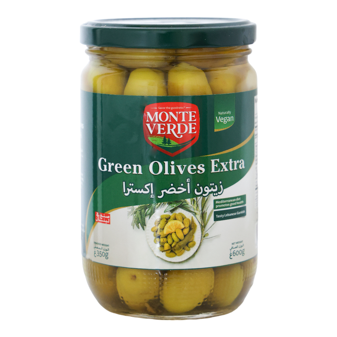 Monte Verde Green Olives Extra Jar - 600g