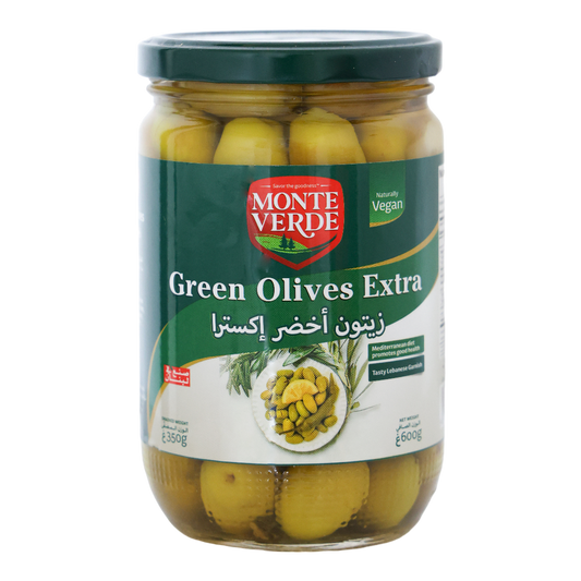 Monte Verde Green Olives Extra Jar - 600g